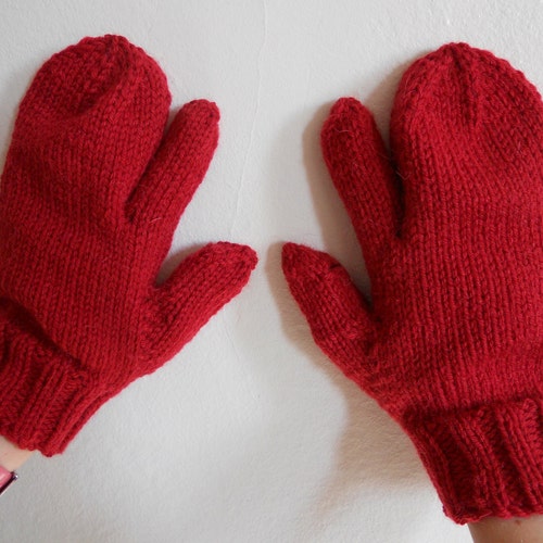 Knitting Pattern PDF Trigger Finger Mittens for Men and - Etsy