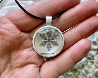 2013 Postage Stamp Pendant - Snowflakes