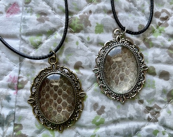 Oval Snake Shed Pendants