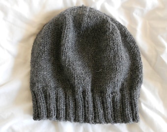 Gorro de lana L/XL - Gris carbón