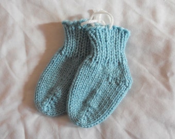 Knitting Pattern PDF - Simple Toe-up Baby Socks
