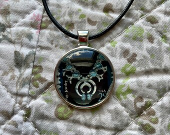 2007 Postage Stamp Pendant - Navajo Jewelry