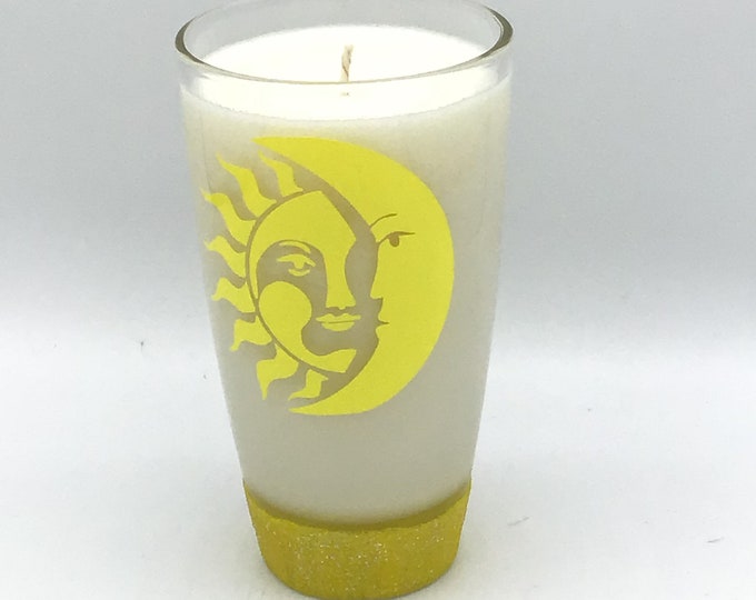 Summer Sun & Moon Soy Wax Candle Highly Fragranced Custom Fragrance