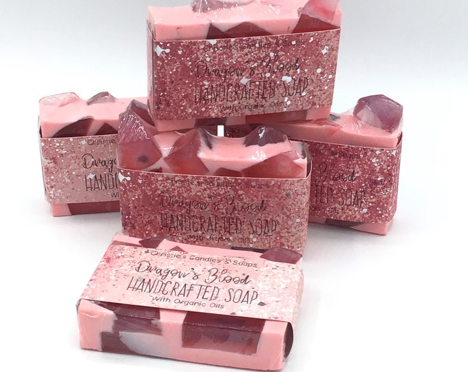 Dragon's Blood Organic Glycerin Soap Slices - HIGHLY FRAGRANCED