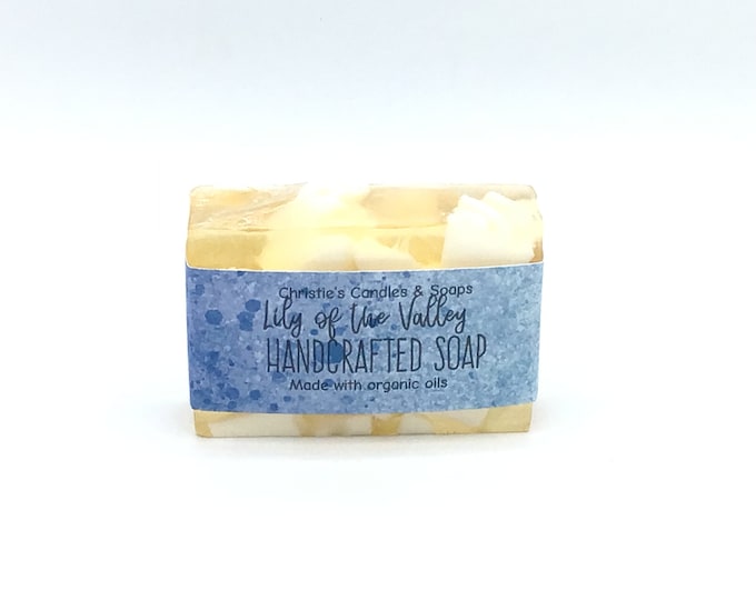 Lily of the Valley Organic Glycerin Soap Slice - HIGHLY FRAGRANCED