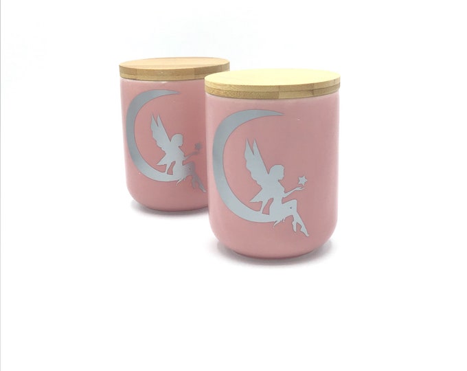 Fairy on a moon Soy Wax Candle Highly Fragranced Custom Fragrance