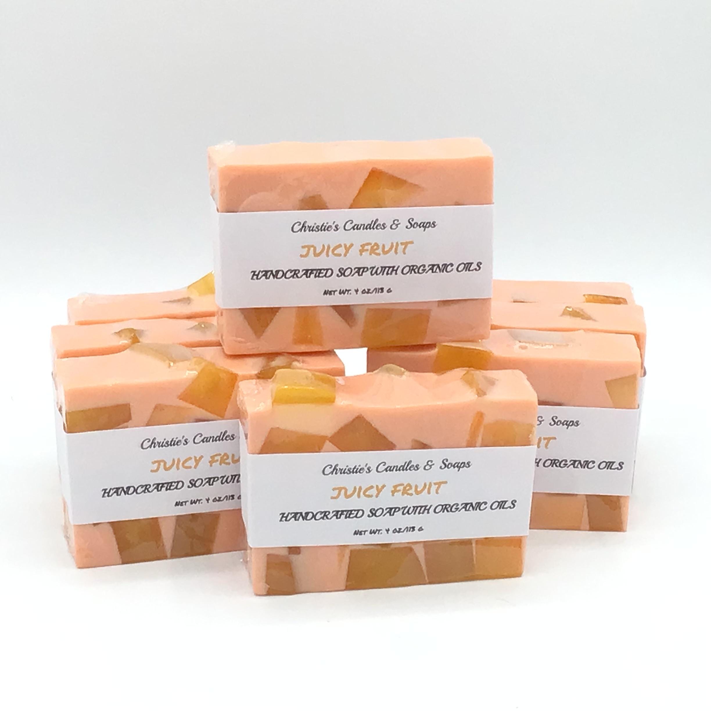 Juicy Fruit Organic Glycerin Soap Slices - HIGHLY FRAGRANCED