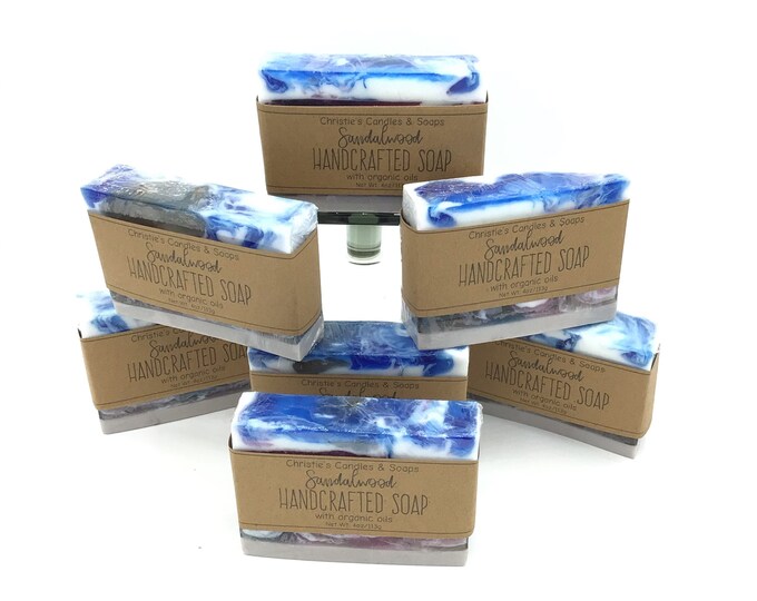 Sandalwood Organic Glycerin Soap Slices - HIGHLY FRAGRANCED