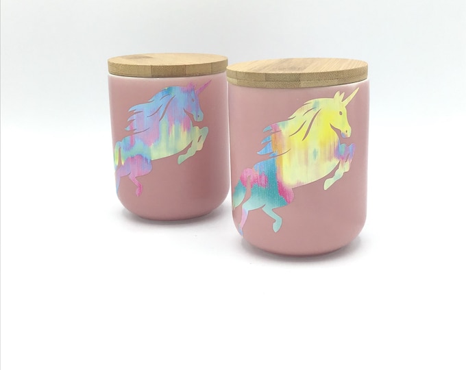 Tie Dye Unicorn  Soy Wax Candle Highly Fragranced Custom Fragrance