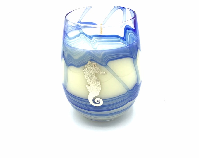 Seahorse Soy Wax Candle Highly Fragranced Custom Fragrance