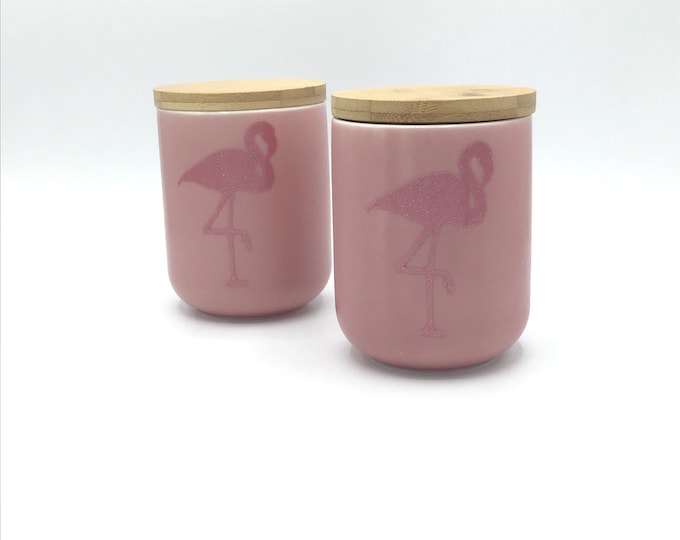 Pink Flamingo Soy Wax Candle Highly Fragranced Custom Fragrance