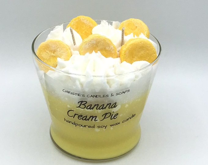 Banana Cream Pie Soy Wax Candle dessert candle