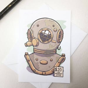 Oder nächste bieten Karte, A6 Größe, Geburtstagskarte, Dankeschön-Karte, nautische Karte, Freund-Karte, Mann-Karte, Karte Vaters Tag, Notiz-Karte
