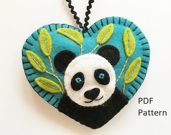 PDF Pattern - Giant Panda Ornament
