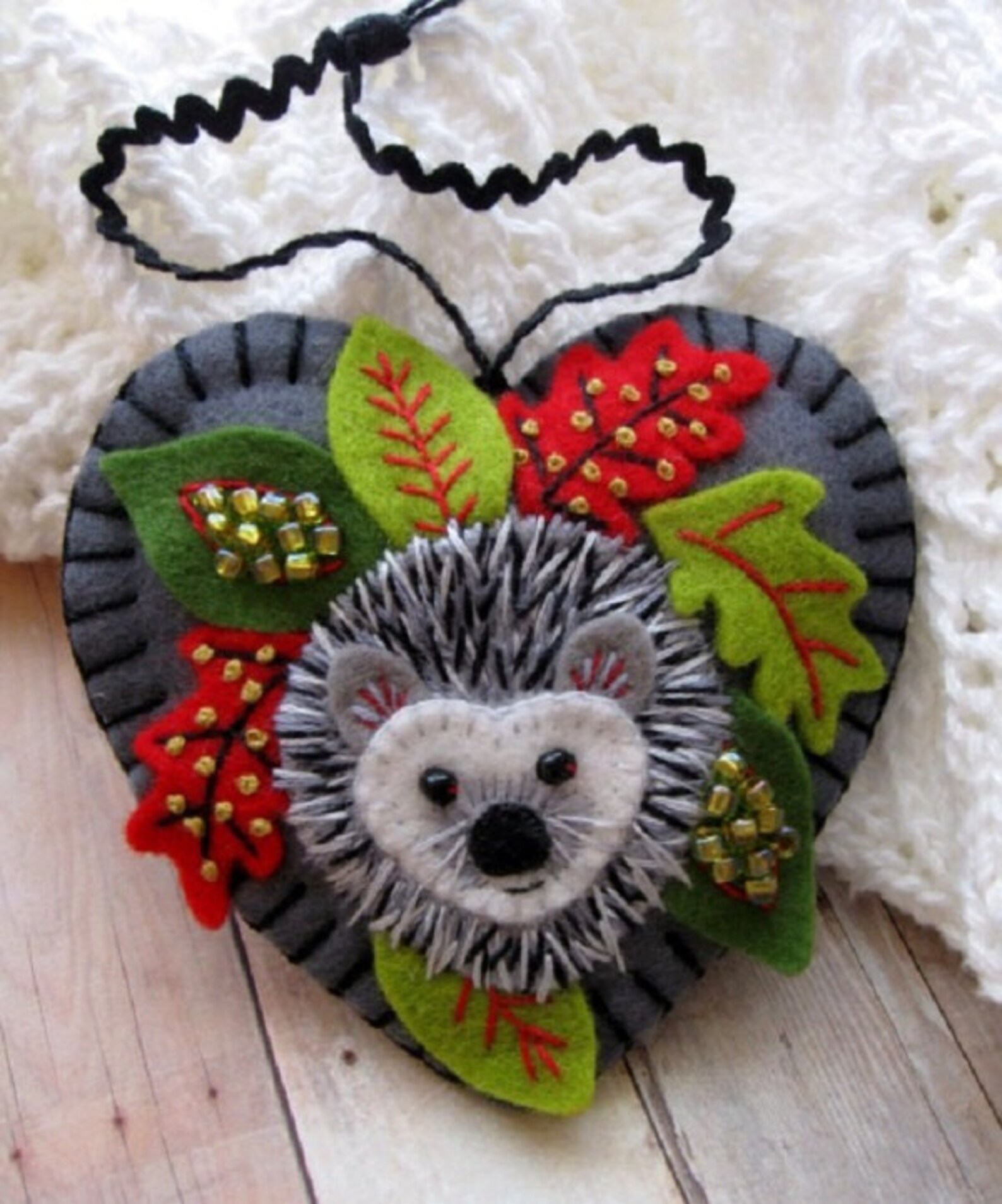 Holiday Hedgehog Ornament Etsy