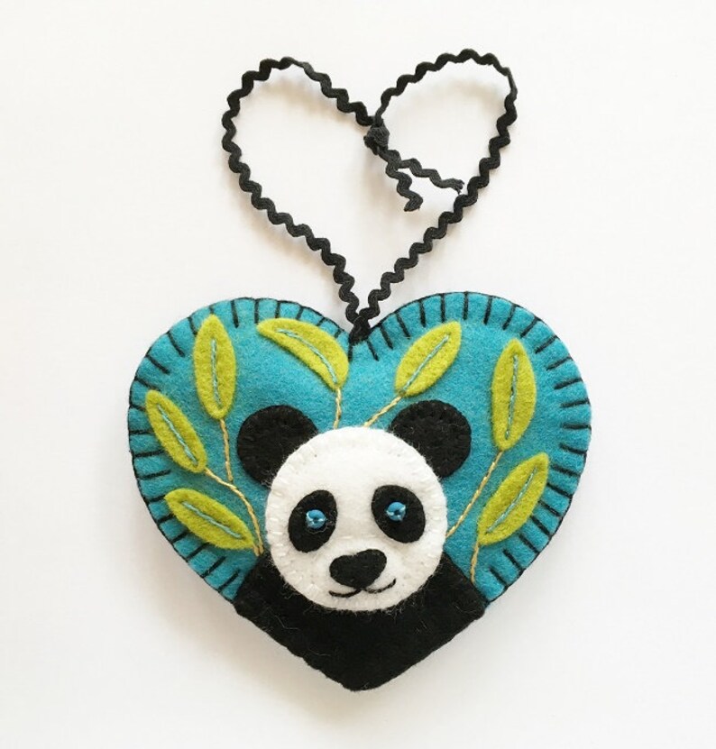 PDF Schnittmuster Panda Ornament Bild 2