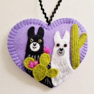 Llamas on the Lam Ornament - Ready to Ship