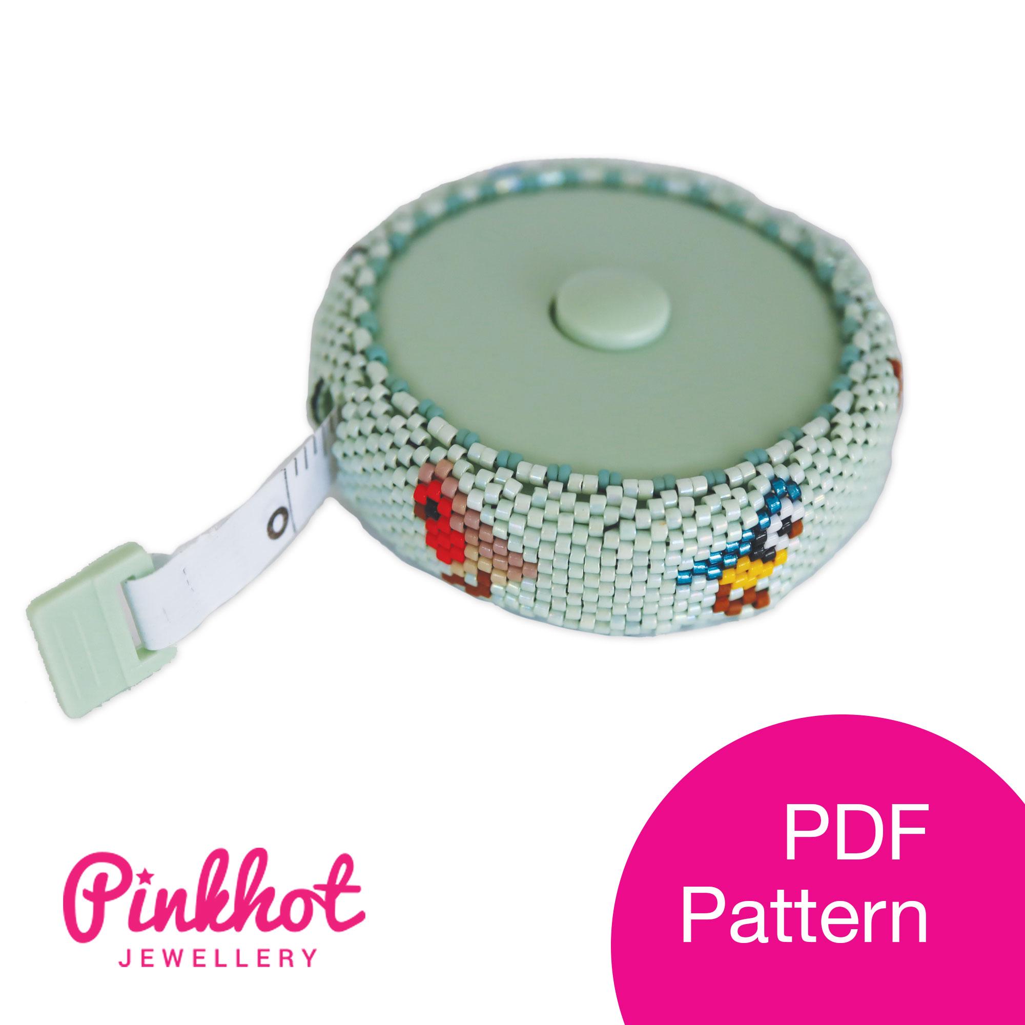 Heritage Birds Tape Measure Pattern (PDF) | Peyote | Beading PDF ...