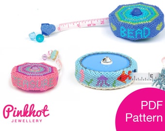 Design your own beaded tape measure Pattern (PDF) | Peyote | Beading PDF Digital Download