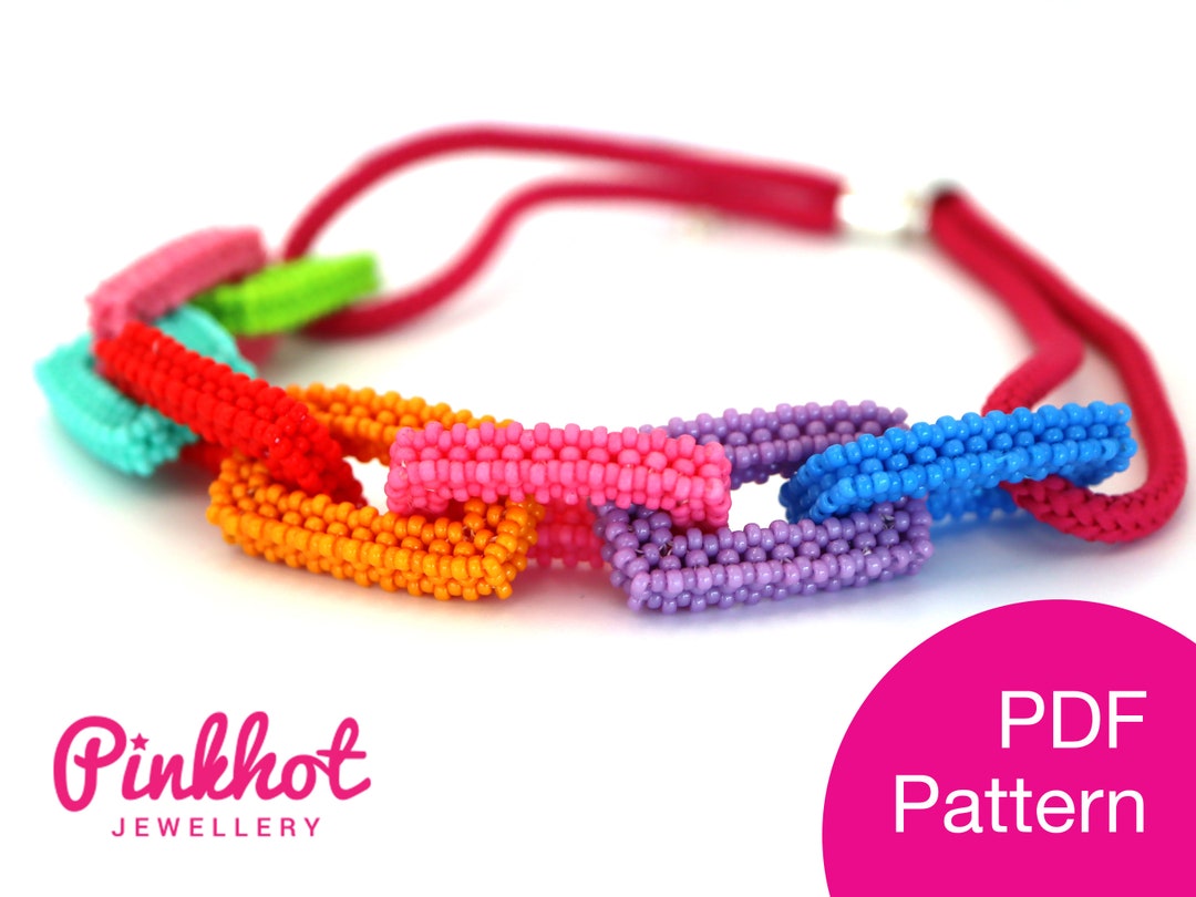 Craw Pattern CRAW Beaded Necklace Pattern: Cubic Right Angle Weave, Seed Beads (PDF ...