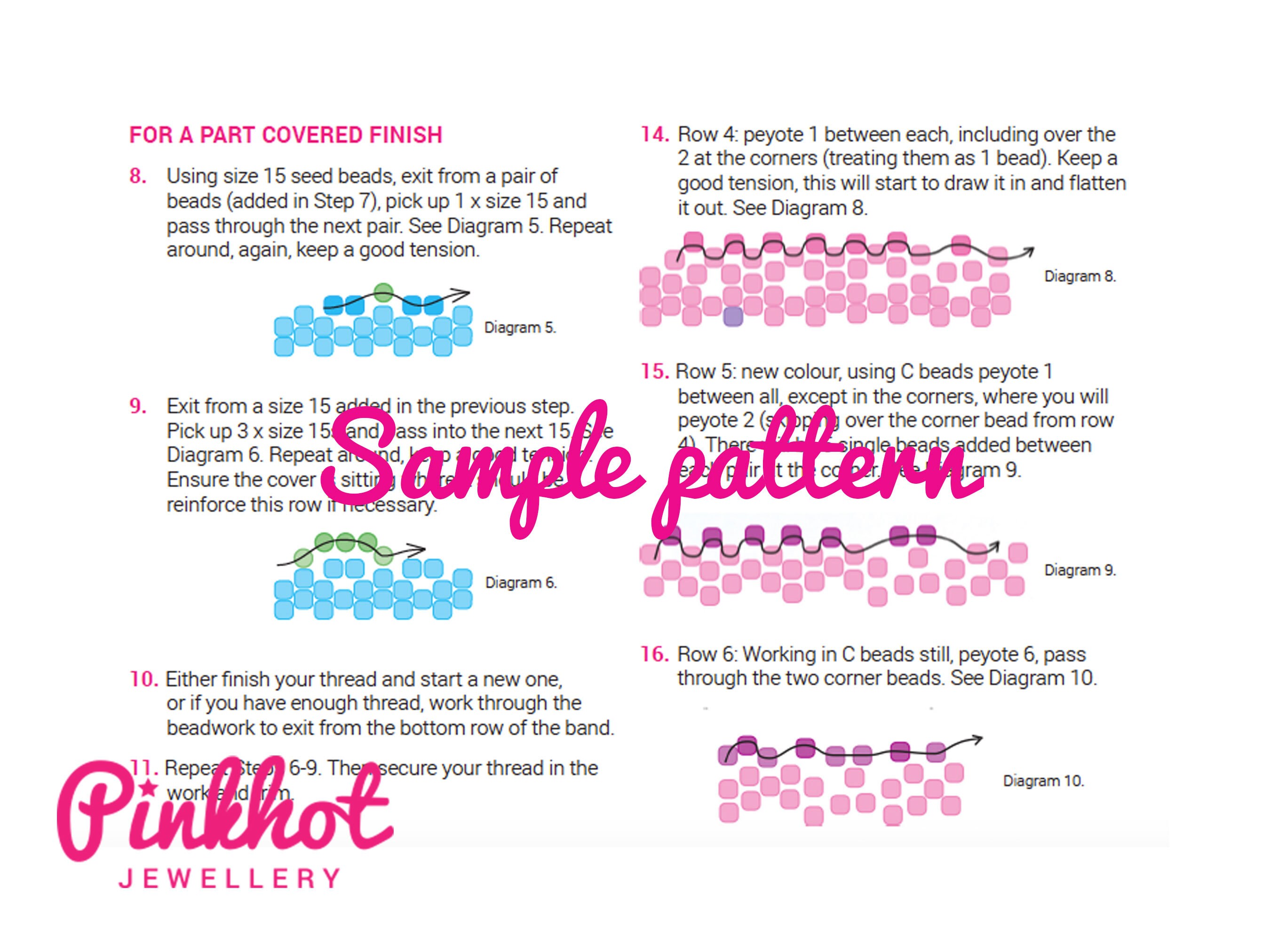 Design Your Own Beaded Tape Measure Pattern (PDF) | Peyote | Beading ...