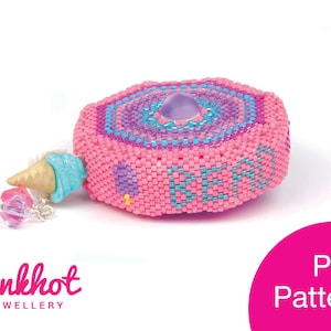 Patroon meetlint beader (pdf) | Miyuki-peyote | Digitale pdf-download kralen