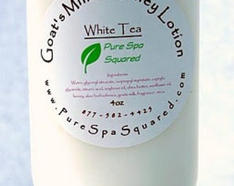 White Tea - Goat's Milk and Honey Lotion with Shea Butter - 4 oz.