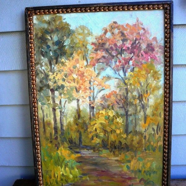 1940s American Impressionist Painting by M. Sinclair Wilson