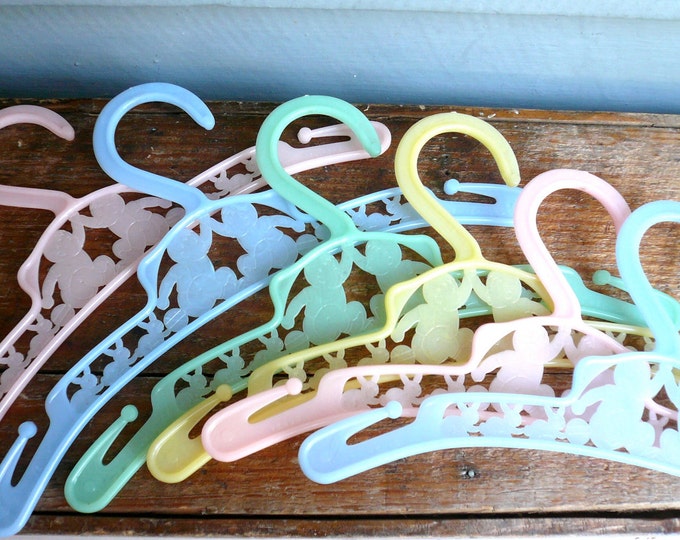 Vintage Baby Hangers Pastel Shades 6 Etsy