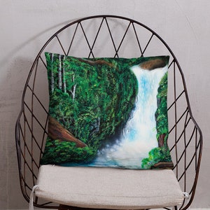 Cascade & Moonshadow / Travesseiro de pelúcia dupla face por Arleigh Johnson / Mr.