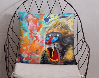 Mandrill by Mr. Mizu on Throw / Accent Pillow