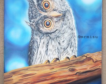 Night Owl  -  Giclee Print on Canvas by Mr. Mizu