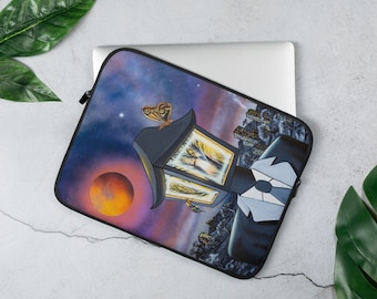 Night Shift by Mr. Mizu on Laptop Computer Sleeve