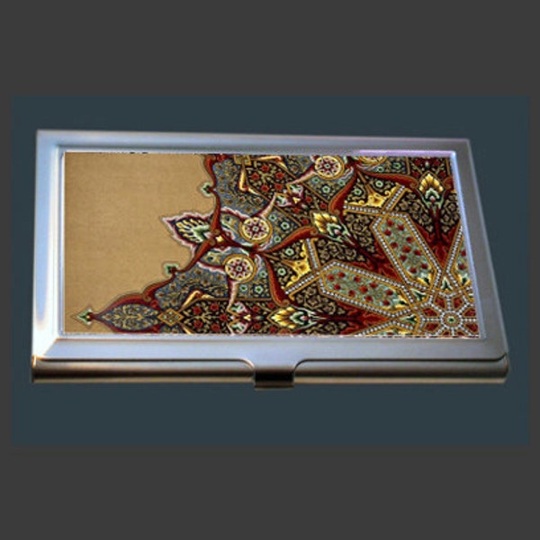 BC085 - Business Card Case - Vintage Oriental Design by Christopher Dresser