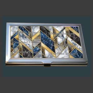 BC112 - Porte-cartes de visite - Porte-cartes de visite Art déco, Porte-cartes de visite ou porte-cartes de crédit - Porte-cartes