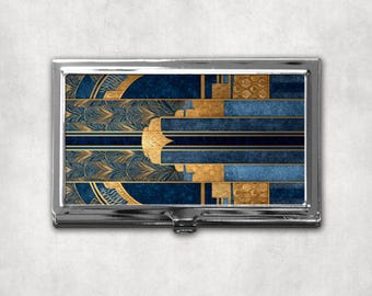 BC109 Art Deco Business Card Case – Vintage Glamour with a Modern Edge