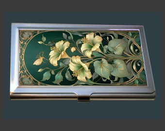 BC110 - Business Card Case - Art Nouveau design