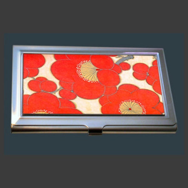Business Card Case - Vintage Kimono Fabric.