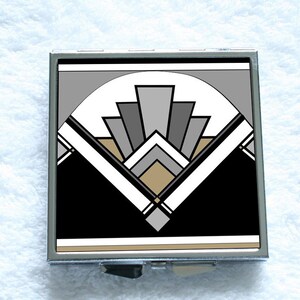 CP022 - Compact Mirror - Art Deco Fan