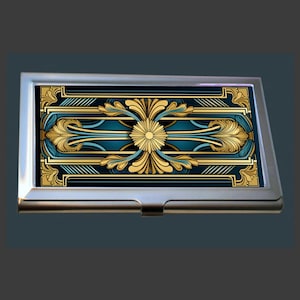 BC107 - Business Card Case - Art Deco design