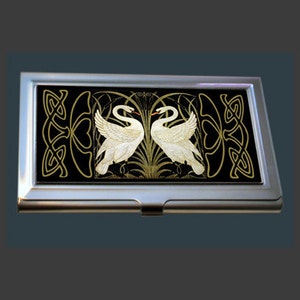 BC042 - Business Card Case - Swans by Walter Crane.