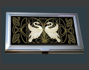 BC042 - Business Card Case - Swans by Walter Crane.