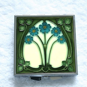 CP006 - Miroir compact - Un design original de carrelage Art Nouveau