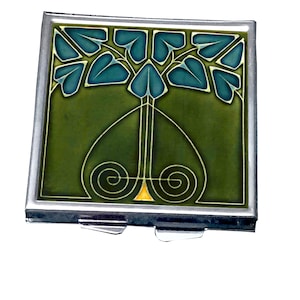 PBS001 - Pilulier carré - Carrelage Art nouveau.