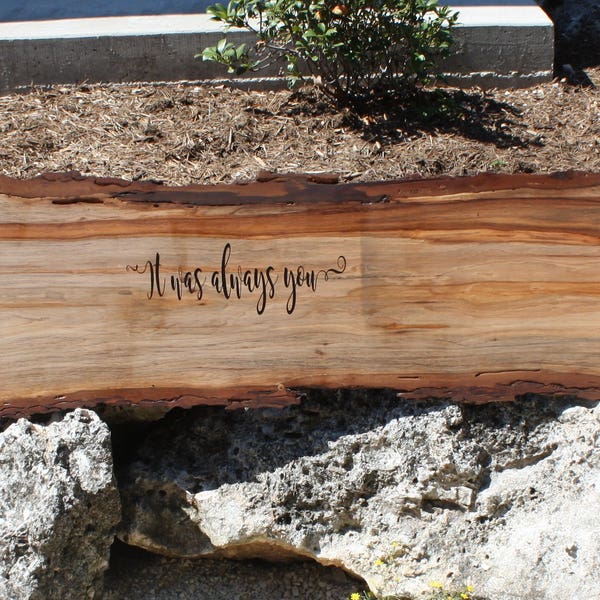 Tree Slab Guest Book, Log Slice, Mesquite, Cedar or Pecan, nontraditional rustic guest book, personalized wedding sign, alternative wedding