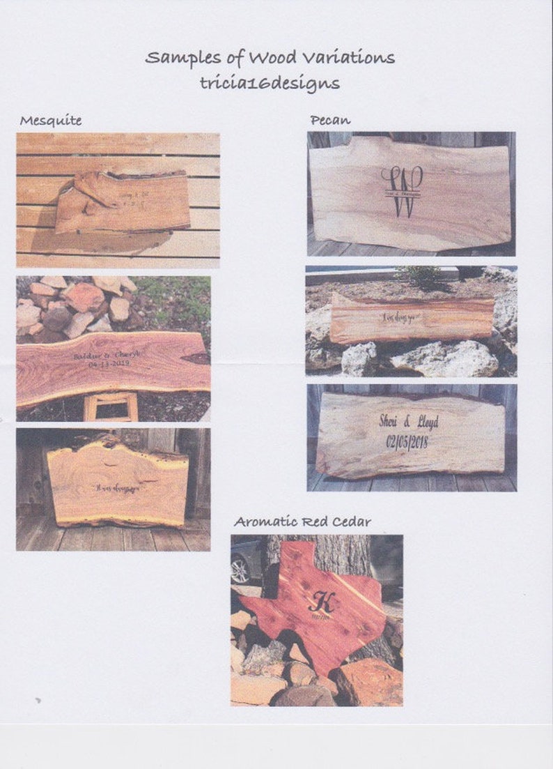 Alternative wedding guest book Engraved Live Edge Wedding Signing Boards Pecan or Cedar Texas Wedding Decor wood guest book Mesquite