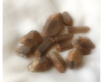 Earth Dusted Smoky Quartz Crystals for Trauma