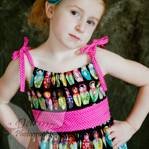 Matryoshka Dress Size 3T/4T