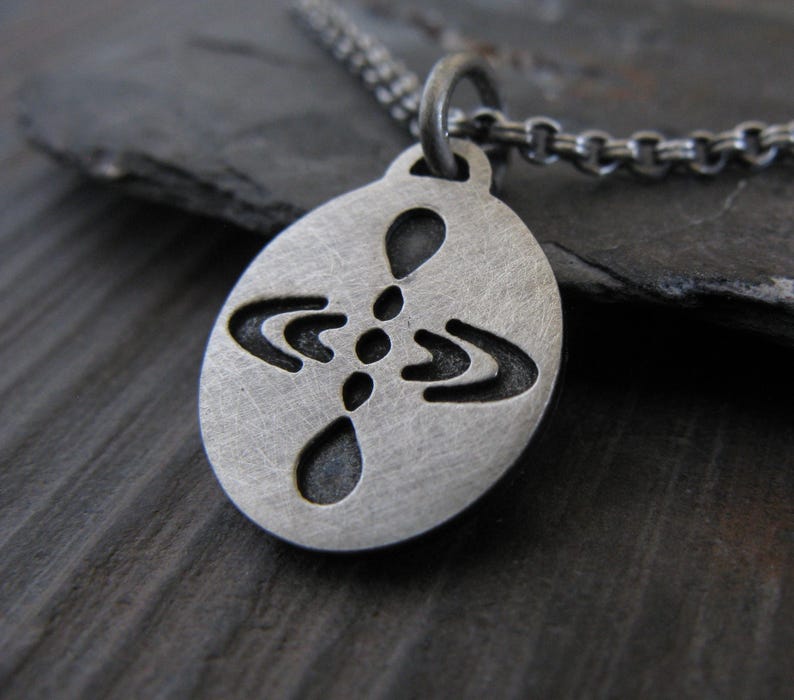 Dainty Mindfulness Yoga Meditation Minimalist Pendant Necklace Handmade ...
