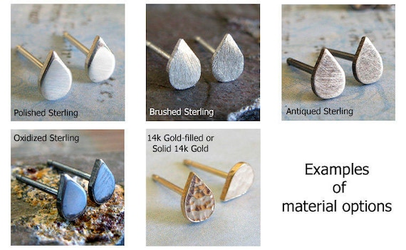 F-15 Jet Fighter Stud Earrings Handmade in Sterling Silver or 14k